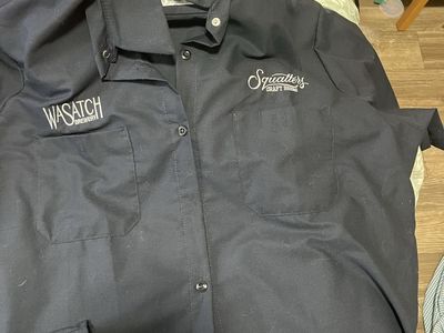 Red Kap Wasatch & Squatters Brewery Black Work Shirt - Size XL