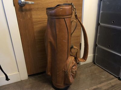 Vintage Wilson Faux Leather Golf Cart Bag