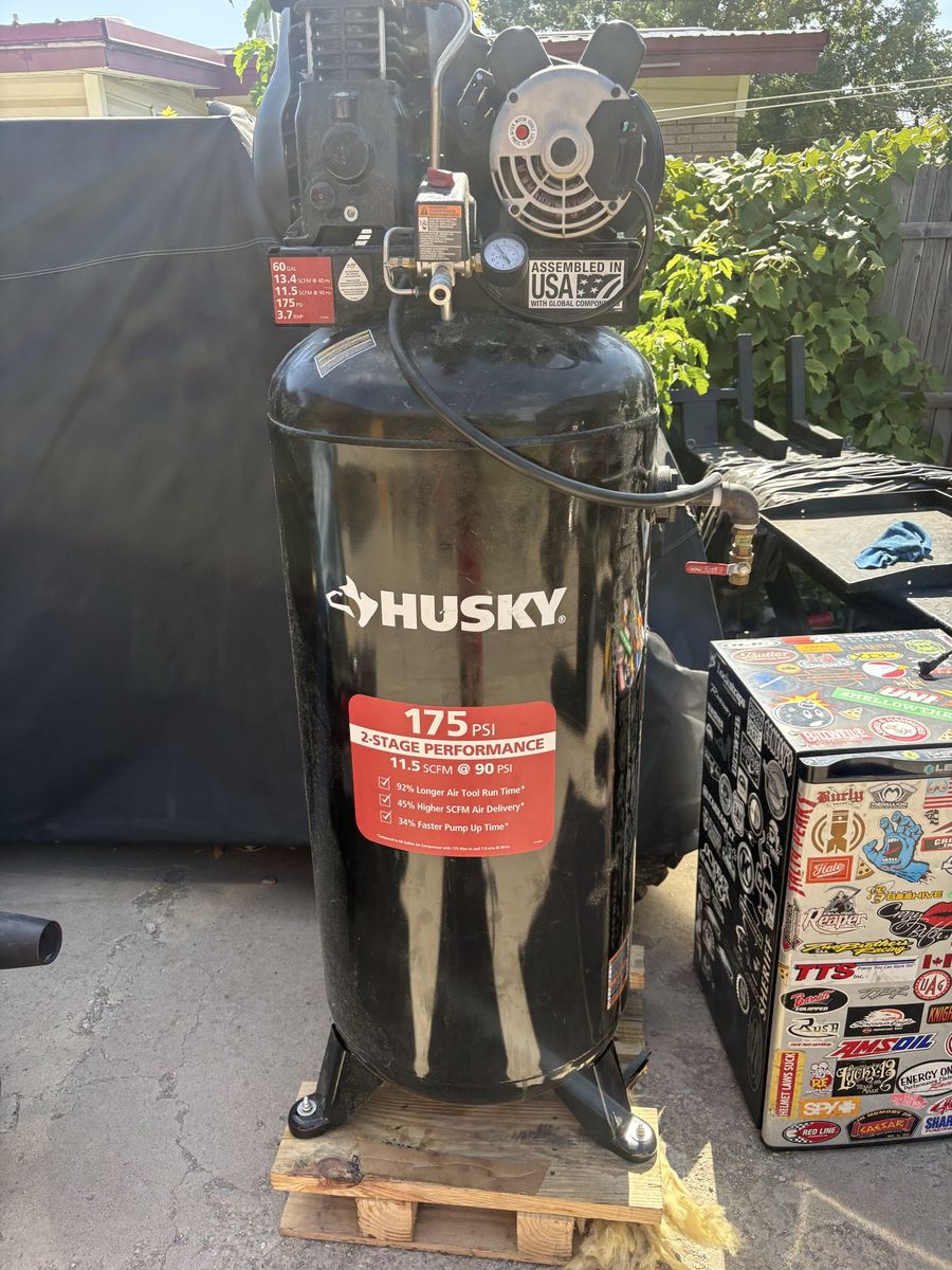 Husky 60 Gallon 175 PSI 2-Stage Performance Air Compressor, 11.5 SCFM @ 90 PSI