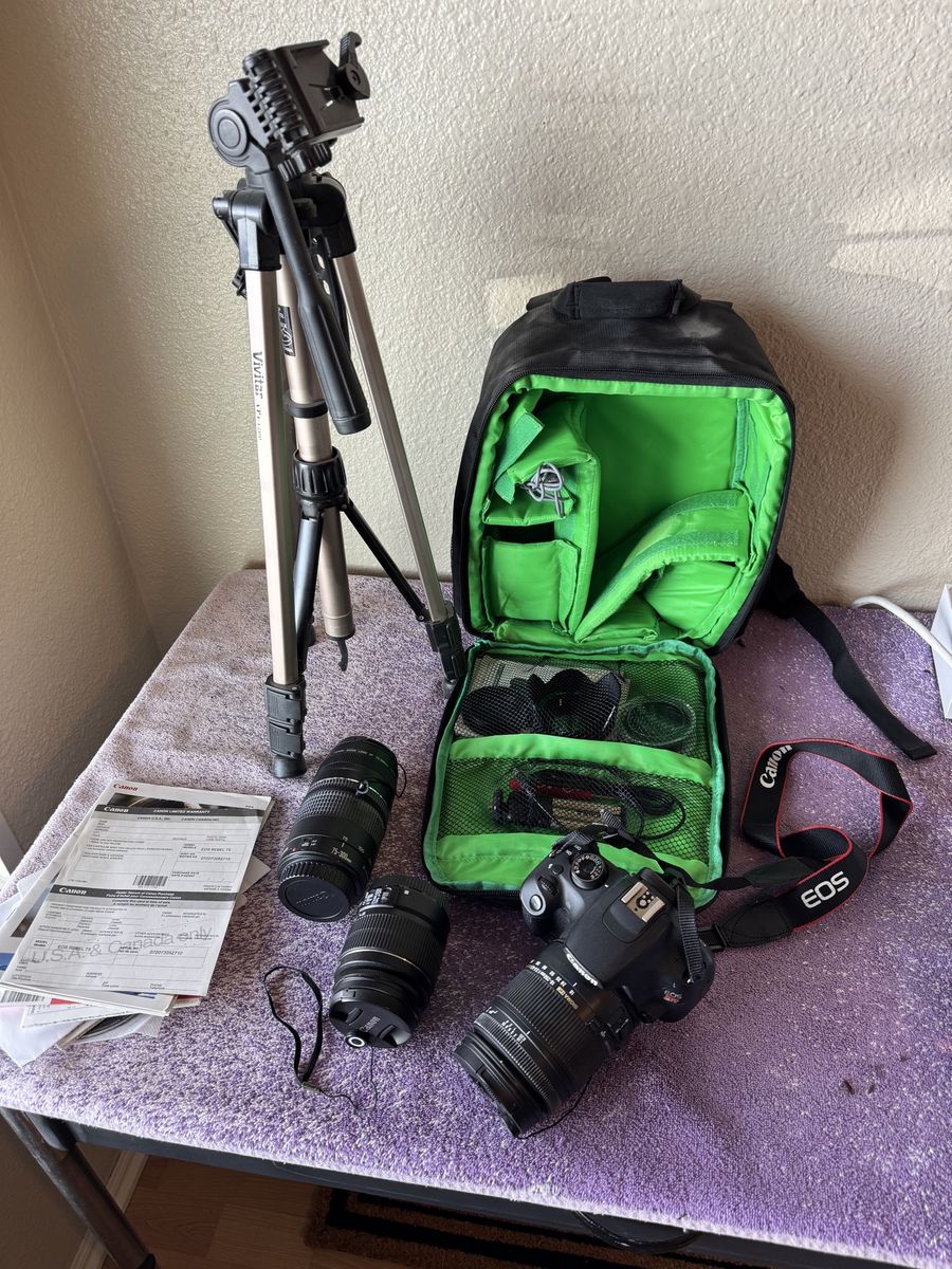 Canon EOS rebel T5 Package