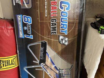 New MD Sports Pro Court 2 Arcade Basketball Game 8-in-1 Dual Shot