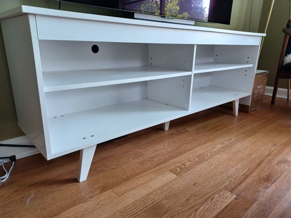 White TV stand