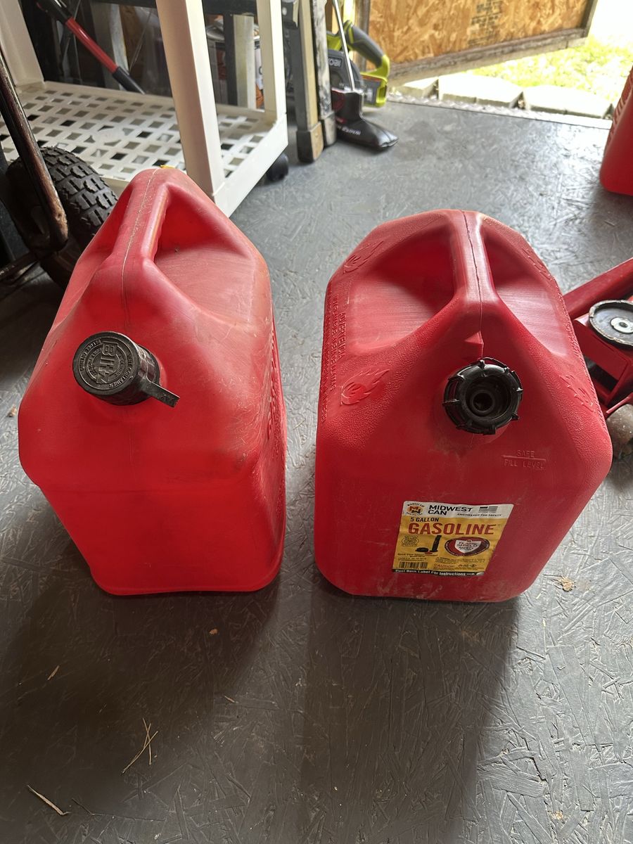 2 - 5 gallon gas cans
