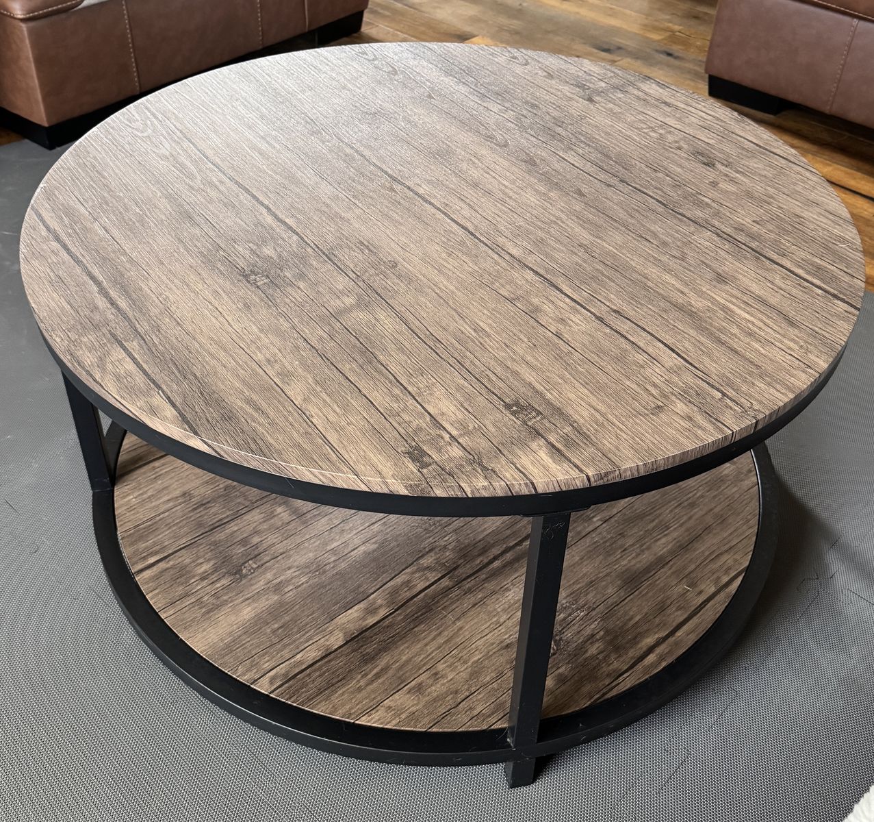 Wood and Metal Coffee Table