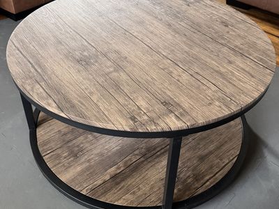 Wood and Metal Coffee Table