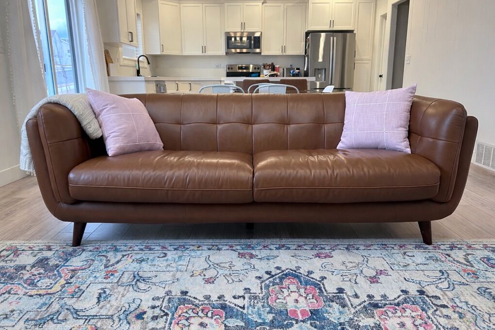 Top Grain Leather Couch
