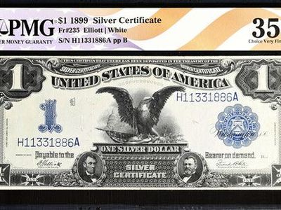 Sale or Trade 1899 Silver Certificates ($1 and $2) graded PMG 35 and PMG 35 EPQ