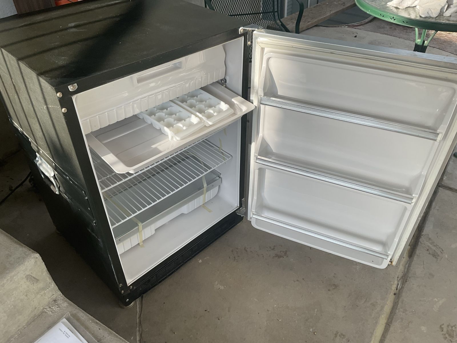 US Government Issue Heavy-Duty Compact Mini Refrigerator - Black