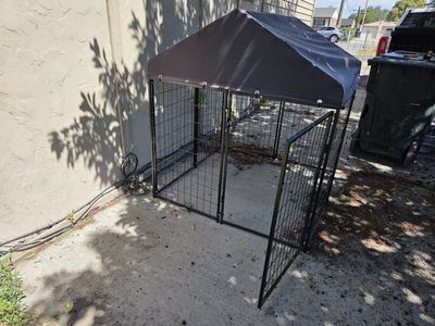 Heavy Duty Outdoor Dog Kennel with Cover - Pet Playpen Crate for Dogs & Other Pets