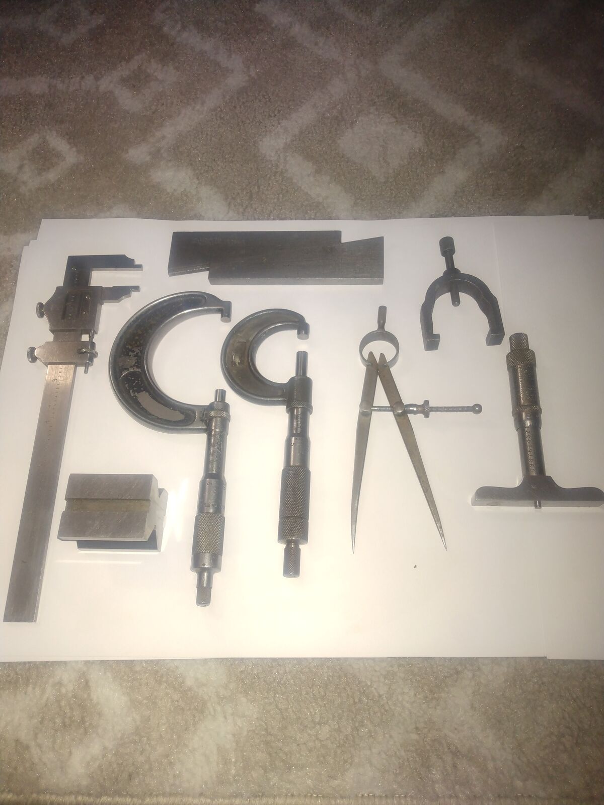 Vintage precision measuring tools