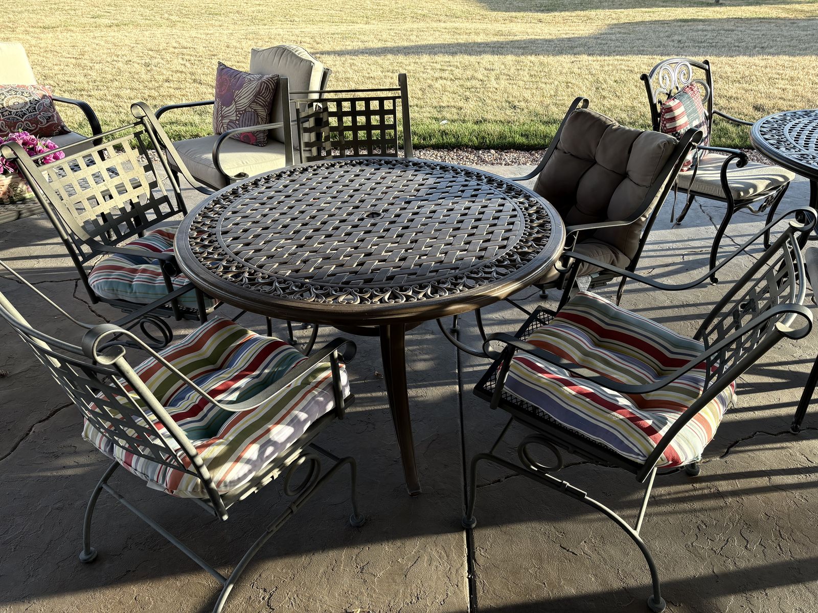 Patio Table with Five Chairs