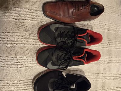 Size 13 Men's Dress Shoes and Nike Tennis Shoes