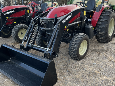 4WD Rops tractor w/loader, 3pt hitch