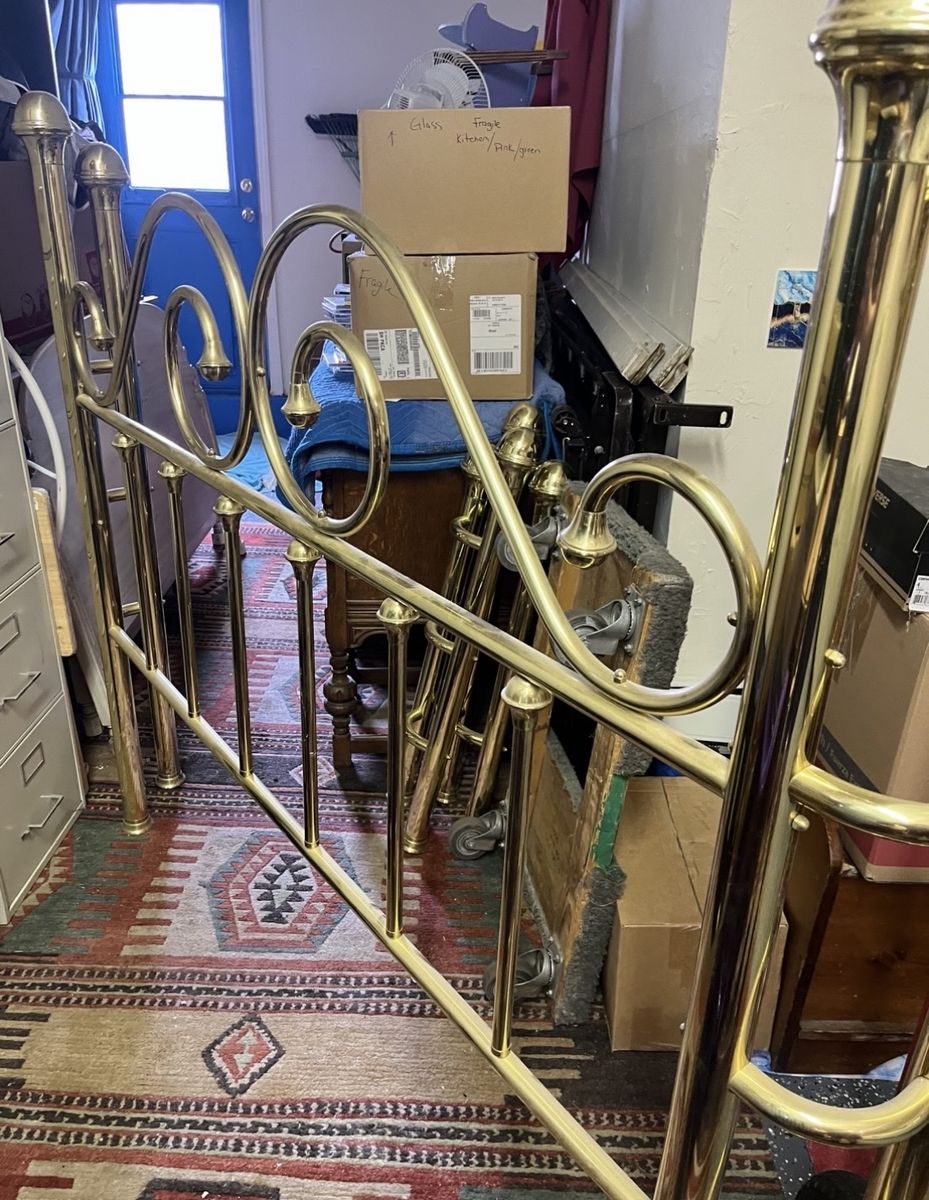 Vintage Queen Brass Bed frame