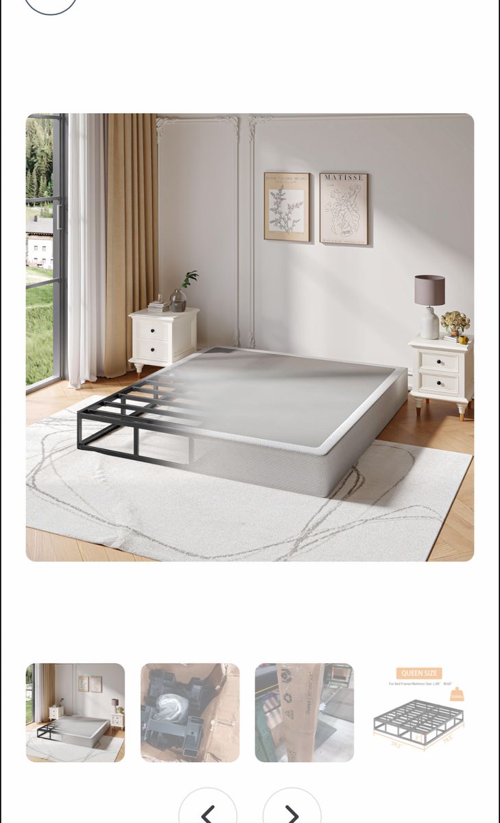 QQNNQIANG Queen metal box spring
