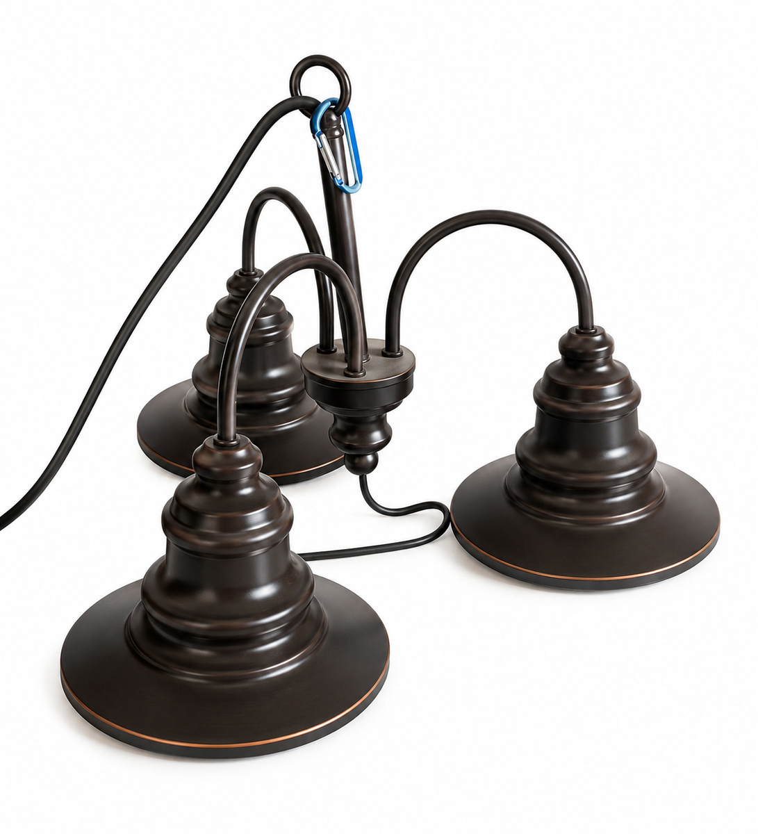 Outdoor Pergola Chandelier Light Black Plug In