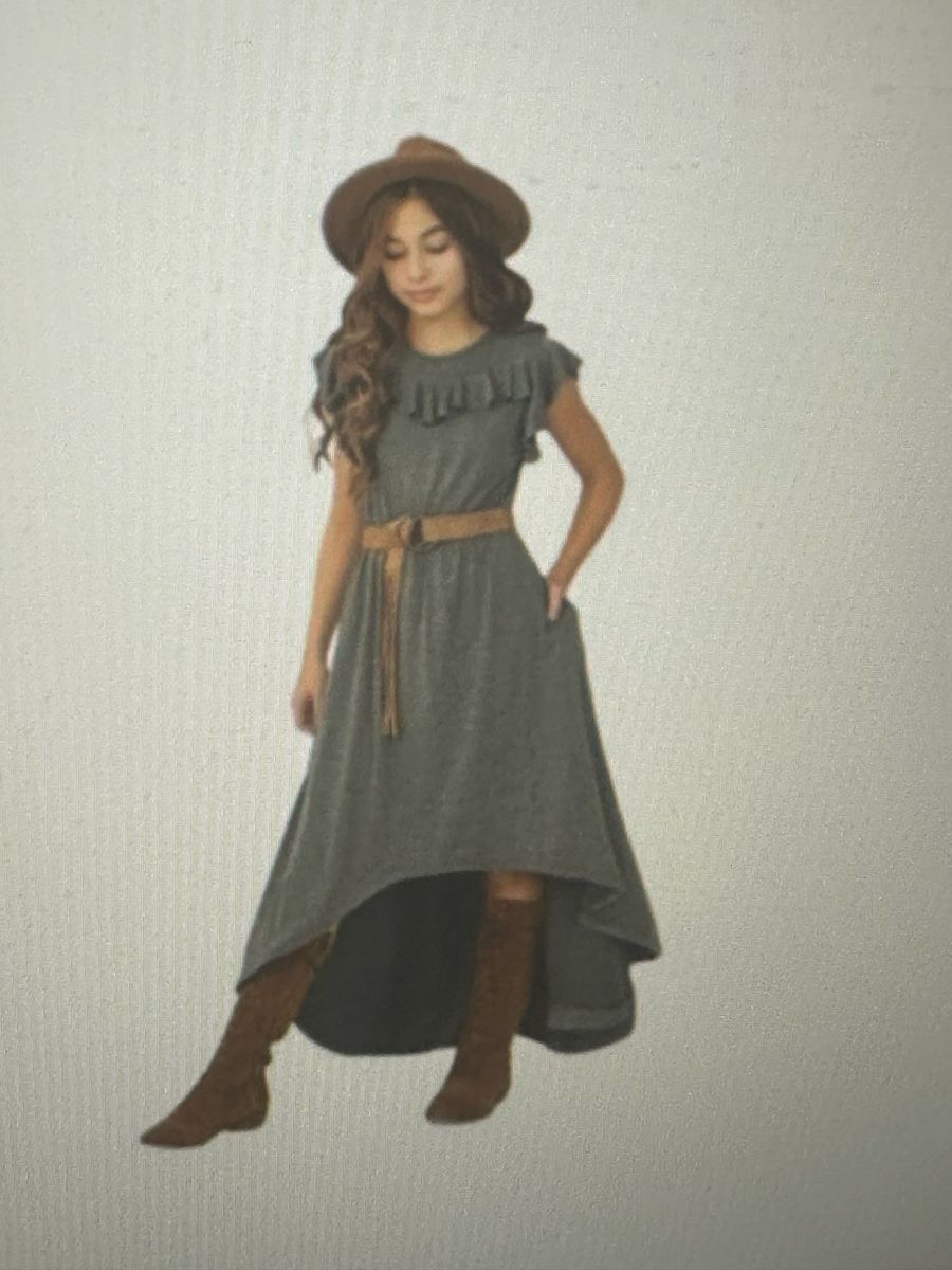 Joyfolie Nyla Dress in Heather Gray - Size 14.