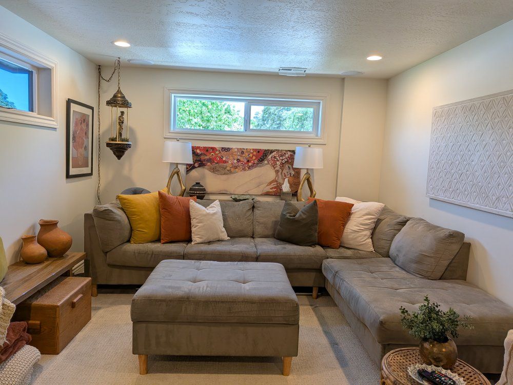 sectional and ottoman