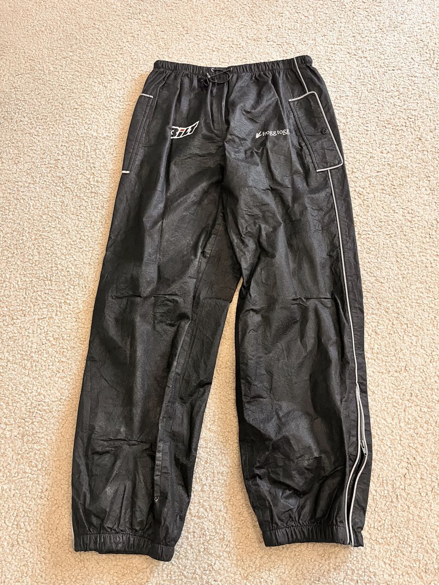Frogg Toggs Black Polypropylene Rain Pants Size M, Waterproof & Breathable