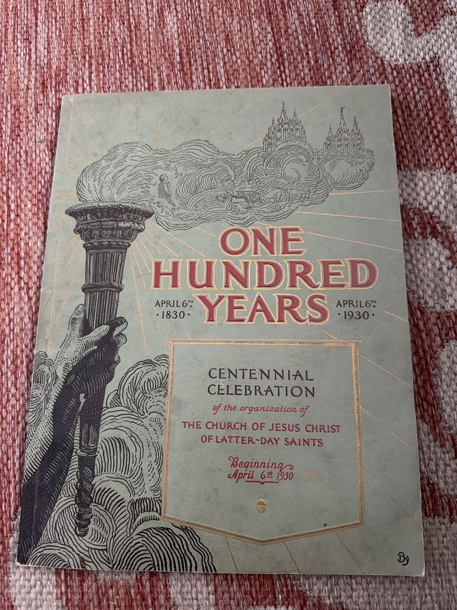 Vintage 100 years Centennial Celebration of LDS church