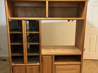 Oak Cabinet / Entertainment Center