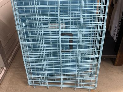 Great Choice Folding Wire Pet Dog Crate Small Blue 24" x 18" x 19"