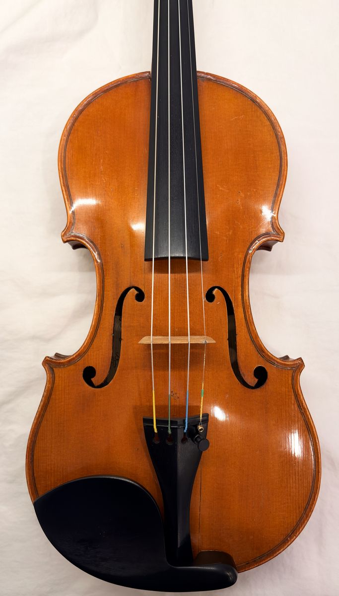 A Fine French Violin By F. Breton Brevete labeled 1815 de S.M.G. 4/4