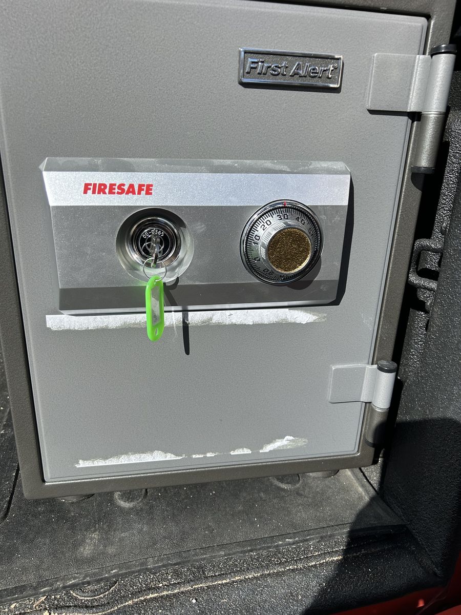 first alert combination fire theft safe