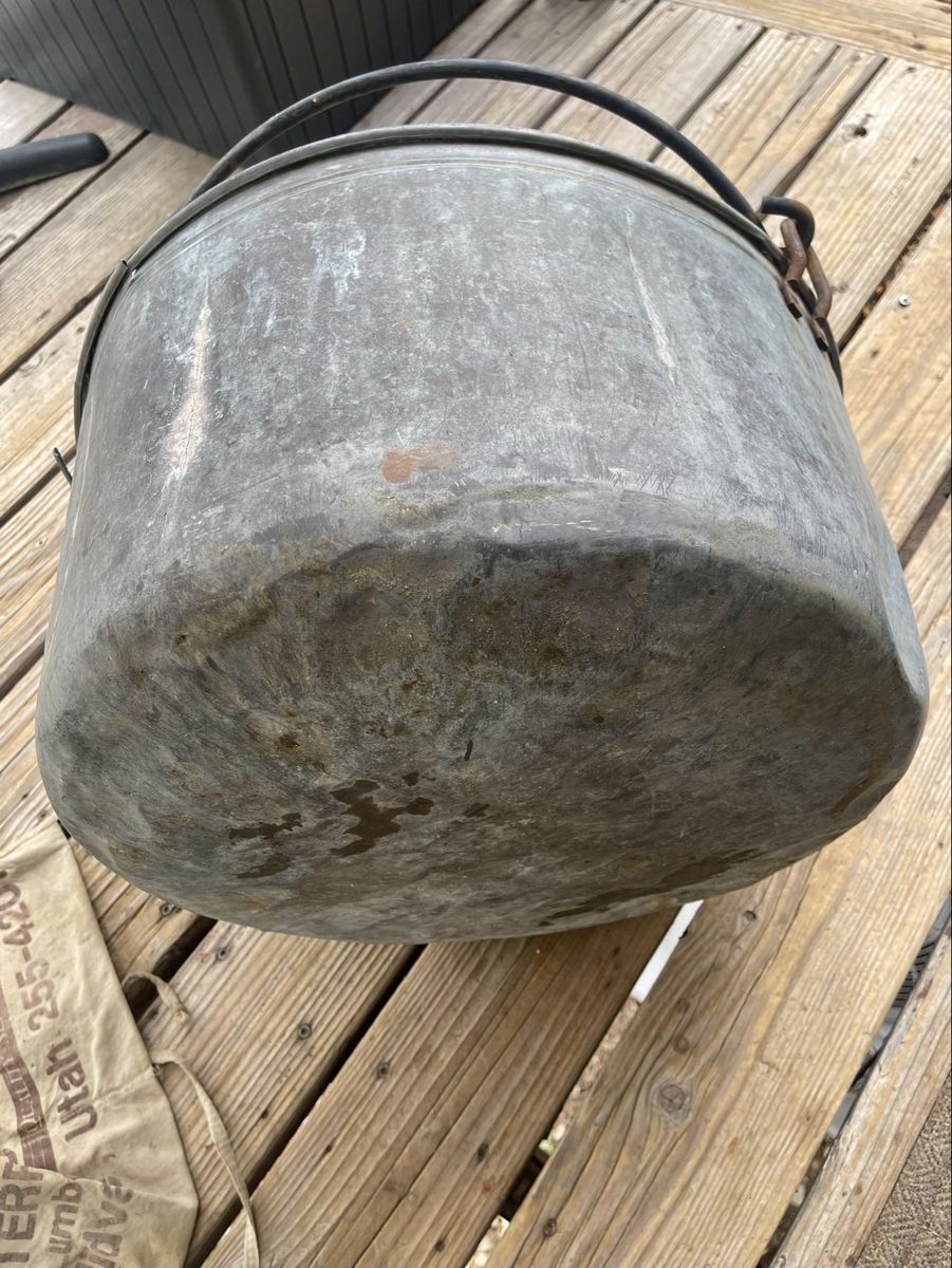 Antique Hammered Copper Kettle