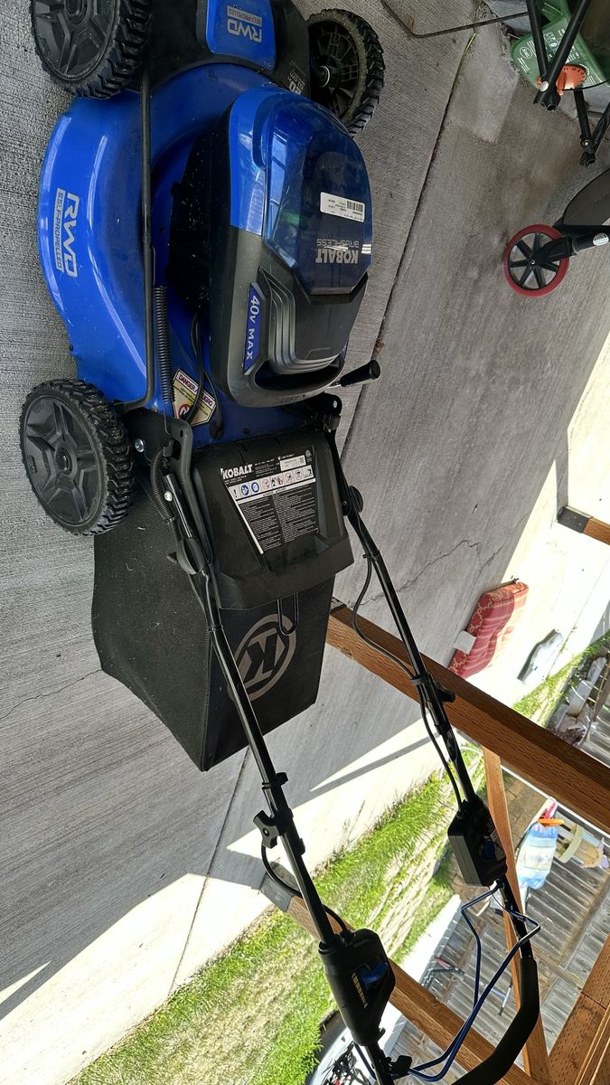 Electric Kobalt Lawn Mower 20” Battery+Charger