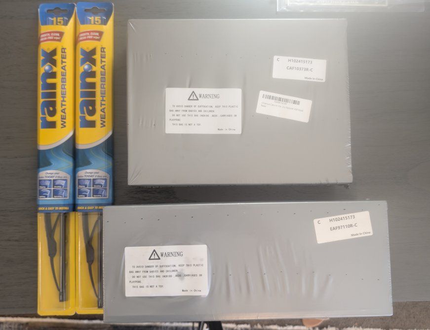 3gen VW Beetle filters and blades