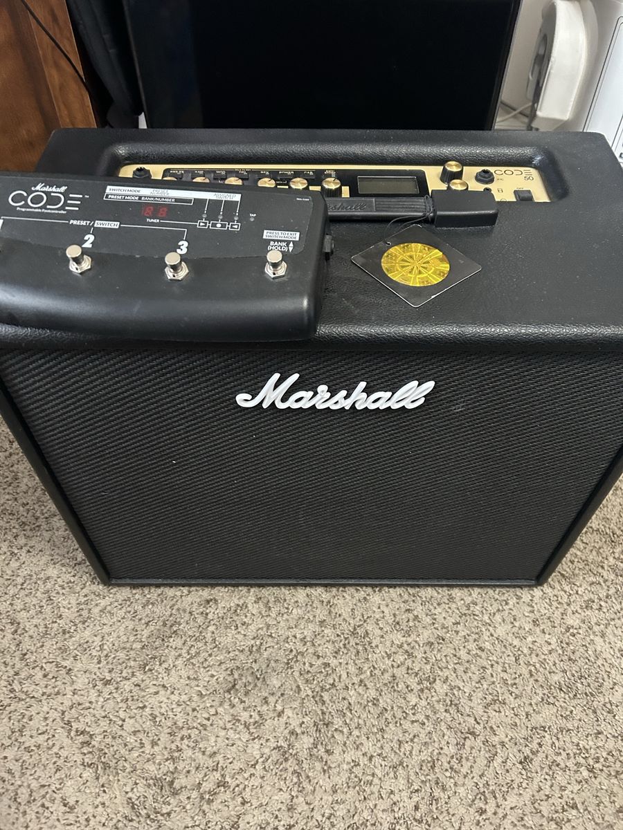 Marshall CODE 50 1x12" 50-watt Combo Guitar Amplifier w/ Foot Controller