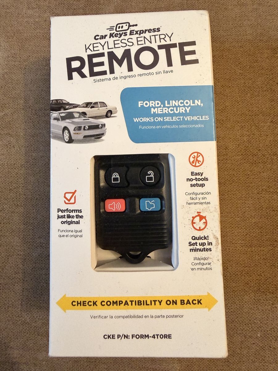 Car Keys Express Keyless Entry Remote Ford Lincoln Mercury FORM-4TORE