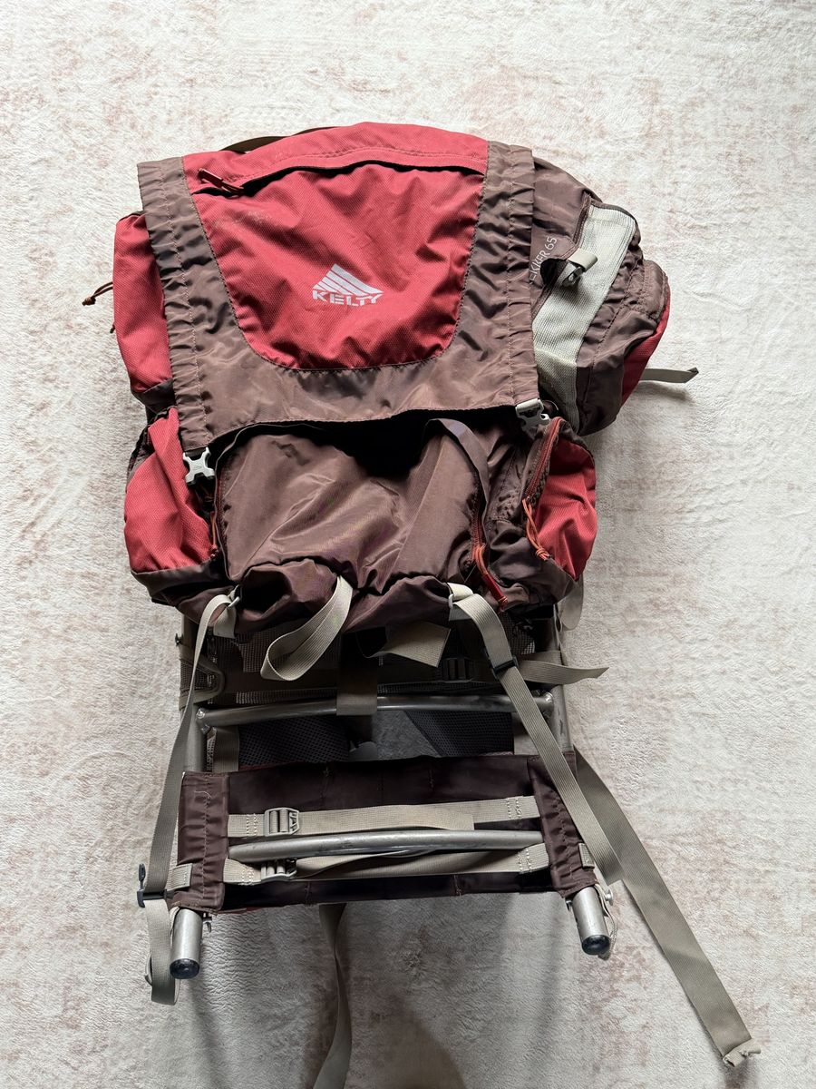 Kelty Trekker 65 External Frame Backpack Red/Brown 65L Hiking