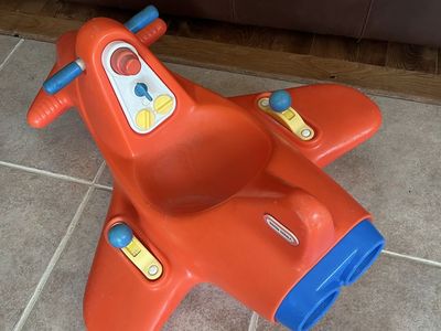 Old vintage Little Tikes Airplane kids rocker toy.