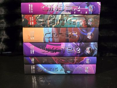 Marissa Meyer The Lunar Chronicles Acrylipics Book Set - Cinder, Scarlet, Cress, Winter, Fairest, Stars Above