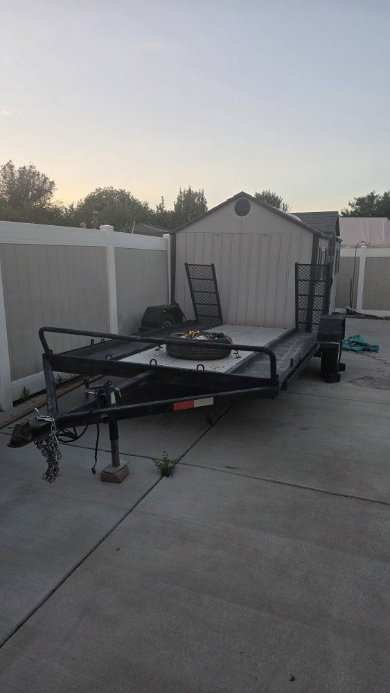Used Utility Trailer with Ramp and Spare Tire - Versatile Hauling Solution used to haul my 4 seat RZR