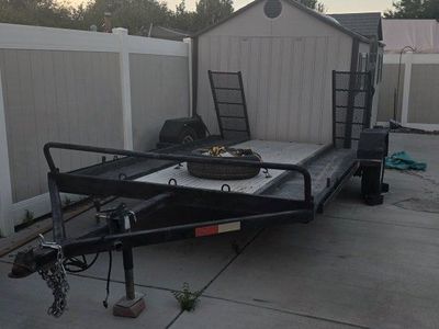Used Utility Trailer with Ramp and Spare Tire - Versatile Hauling Solution used to haul my 4 seat RZR