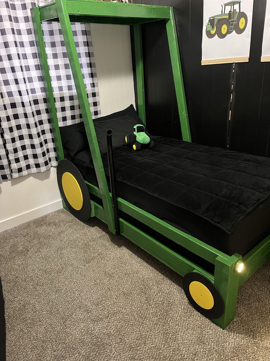 Twin sized tractor bed