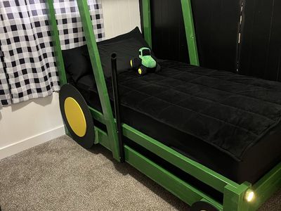 Twin sized tractor bed