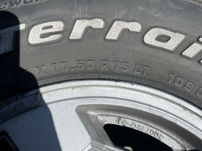 BFGoodrich All-Terrain T/A KO2 Tire 31X10.50R15LT with 15" Wheel