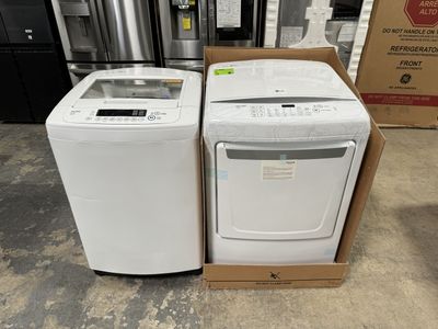 LG WASHER AND DRYER SET WITH WARRANTY
