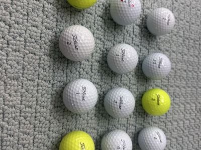 Titleist Pro V1 - 12 Used White & Yellow Mix Mint Condition