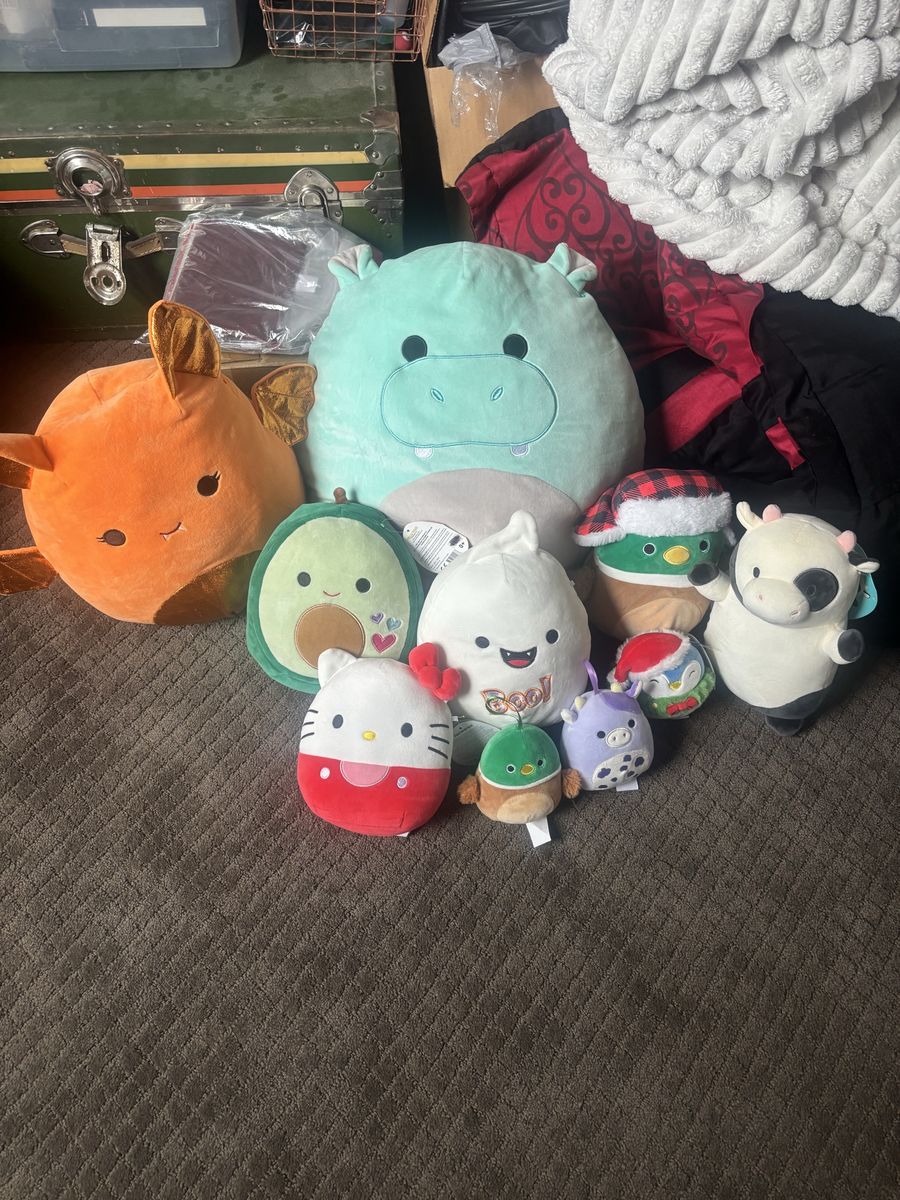 Squishmallows Collection - Mixed Lot of Plush Toys, Various Sizes & Characters