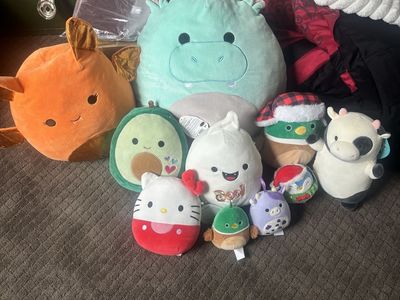 Squishmallows Collection - Mixed Lot of Plush Toys, Various Sizes & Characters