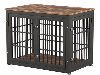 Heavy Duty Dog Crate Furniture for Large and Medium Dogs, Decorative Pet House End Table, Wooden Cage Kennel