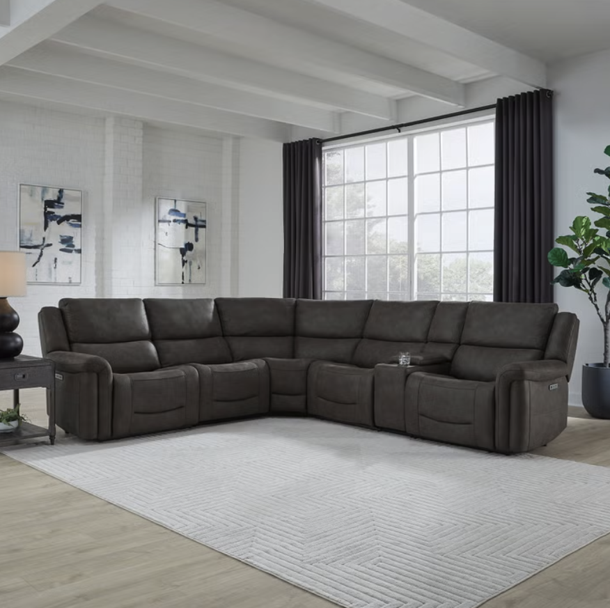 BACK TO SCHOOL POWER SALE – CARLIN FABRIC POWER RECLINING SECTIONAL