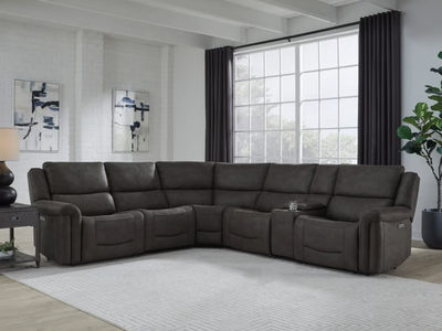 BACK TO SCHOOL POWER SALE – CARLIN FABRIC POWER RECLINING SECTIONAL