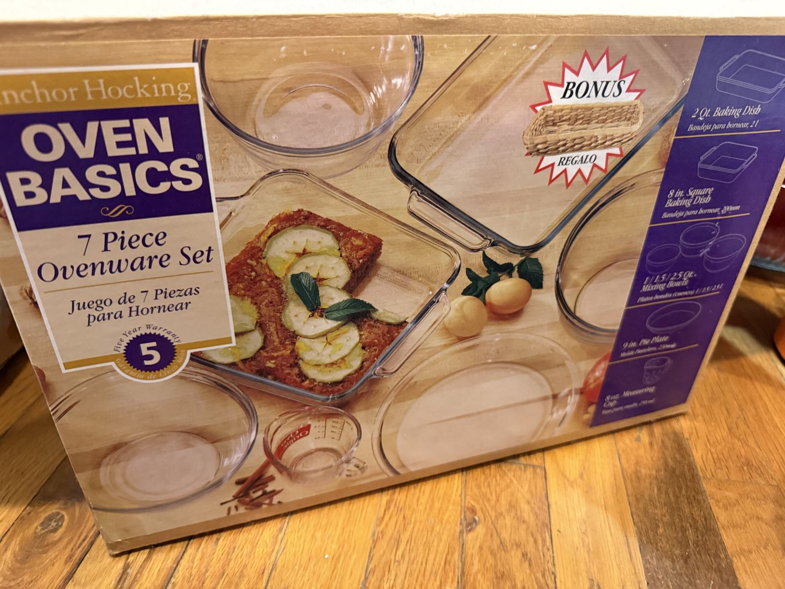 Anchor Hocking Oven Basics 7-Piece Glass Ovenware Set - Baking Dishes & Bowls