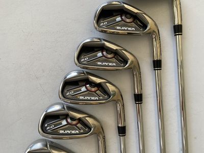 TaylorMade Burner 2.0 Irons Set (5-PW) - Flex S, Right-Handed Steel Shafts